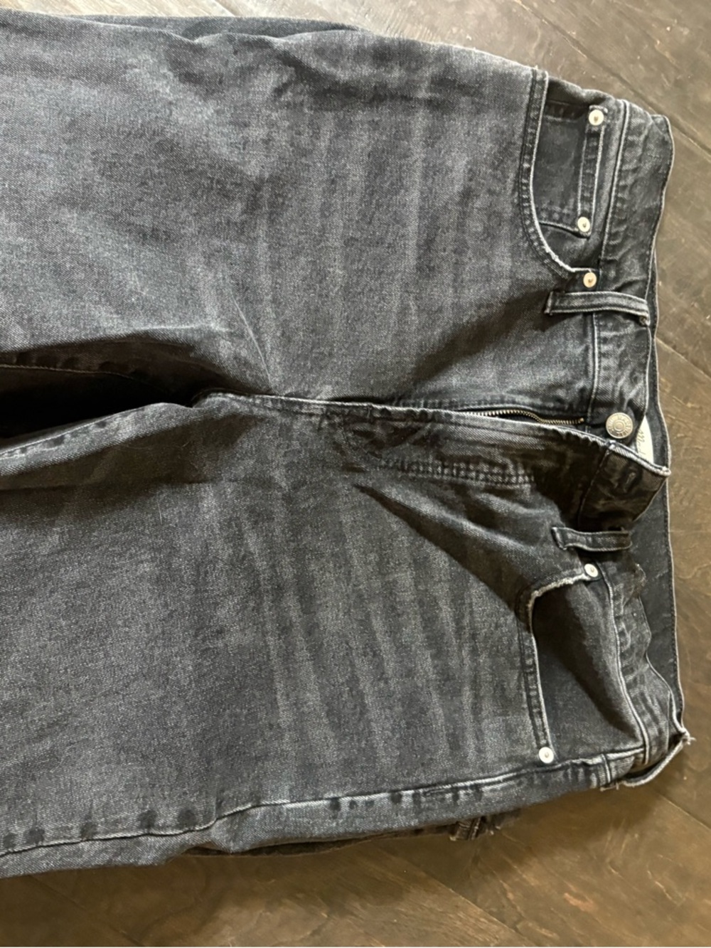 Womens perfect vintage Jean - Black Washed Jeans - Classic Straight Fit